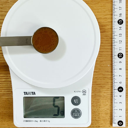 小さじ1杯分のわさびドレッシング