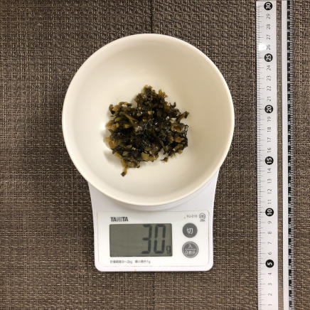 小皿1皿・1人前の高菜炒め