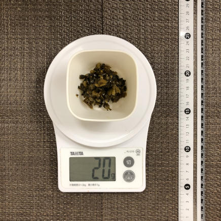 小鉢1杯分の高菜炒め
