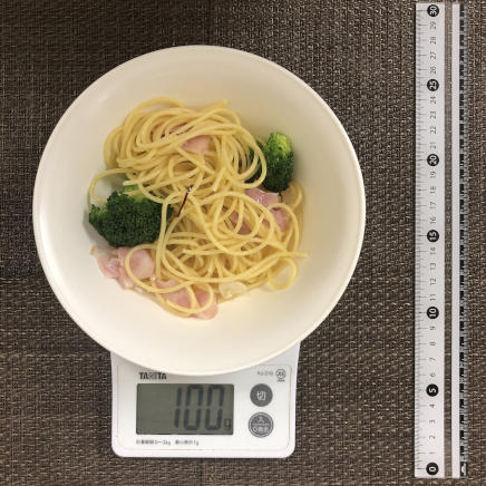 100g分のブロッコリーのパスタ