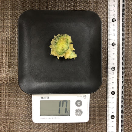 1房分のブロッコリーの天ぷら