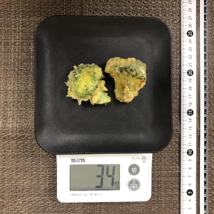 2房分のブロッコリーの天ぷら