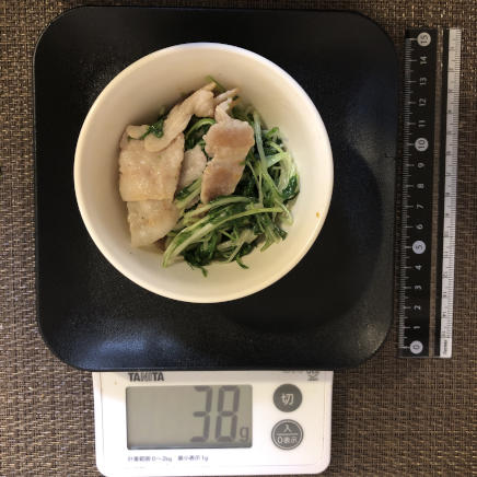 小鉢1杯の水菜炒め 38g