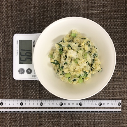 半人前の小松菜チャーハン