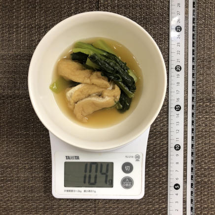 中鉢1杯分の小松菜の煮浸し