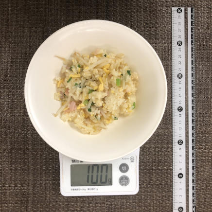 100g分のもやしチャーハン