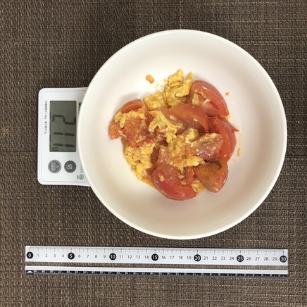 大皿1皿・1人前のトマト炒め