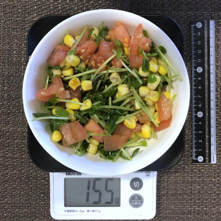 中皿1杯の豆苗サラダ 155g