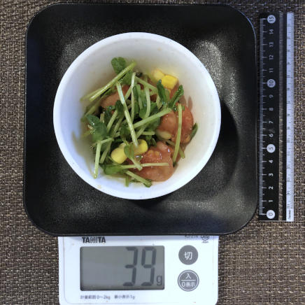 小鉢1杯の豆苗サラダ 39g