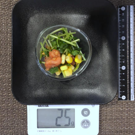 おつまみ皿1杯の豆苗サラダ 25g