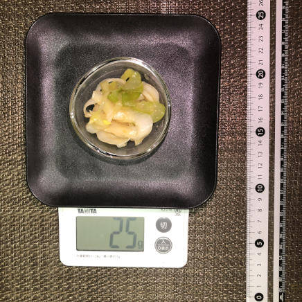 おつまみ皿1皿25gのねぎぬた