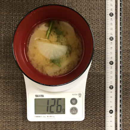 半人前のかぶの味噌汁