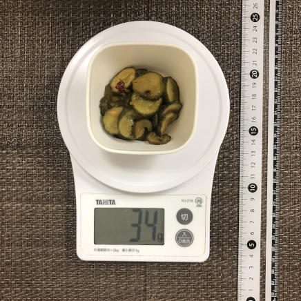 深型小鉢1皿・1人前のきゅうりの佃煮