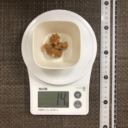 おつまみ皿1皿分のにんにく味噌