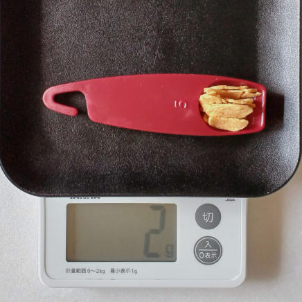 小さじ1杯程のフライドガーリック2g