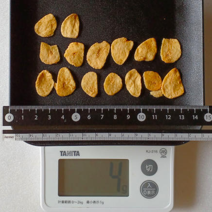 4gのフライドガーリック