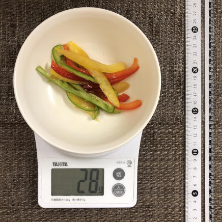 半人前のピーマンサラダ