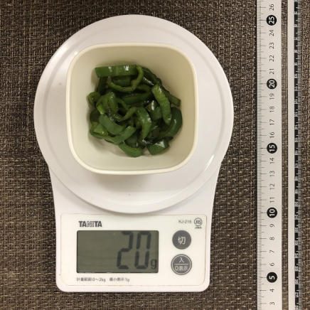 豆皿1皿分のピーマンの佃煮