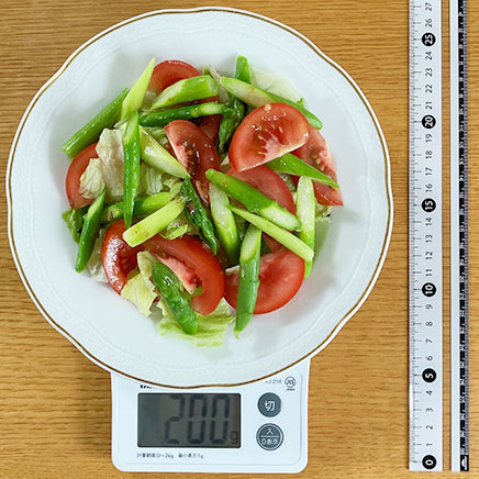 2人前のアスパラサラダ