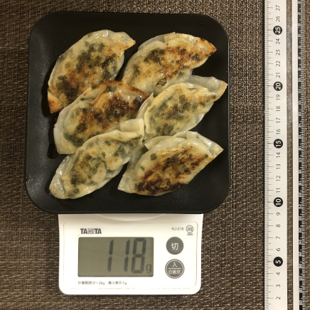 6個分のしそ餃子