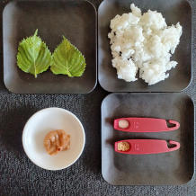 しそおにぎりの材料