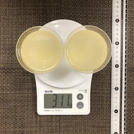 2杯分のレモンゼリー