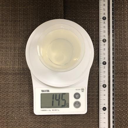 ゼリーカップ1杯分のサイダーゼリー