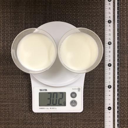 ゼリーカップ2杯分の牛乳ゼリー