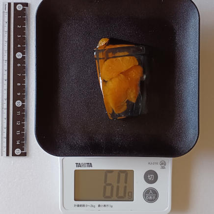 約1/4個60gのみかんゼリー