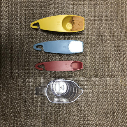 からし酢味噌大さじ1杯分に使用したみそ・酢・砂糖・みりん