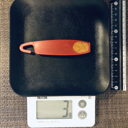 小さじ1/2杯の味噌ドレッシング 3g