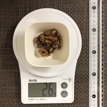 おつまみ皿26g分のくるみ味噌