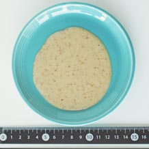 ごまドレッシング大匙1杯を拡げる