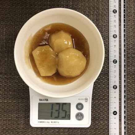 中鉢1杯分・1人前のかぶの煮物