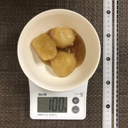 100g分のかぶの煮物