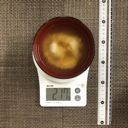 御椀1杯・1人前の里芋の味噌汁