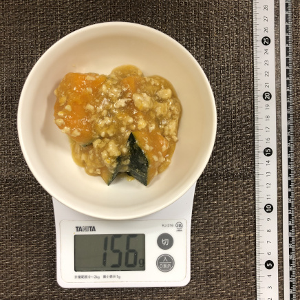 小皿1杯・1人前のかぼちゃのそぼろ煮