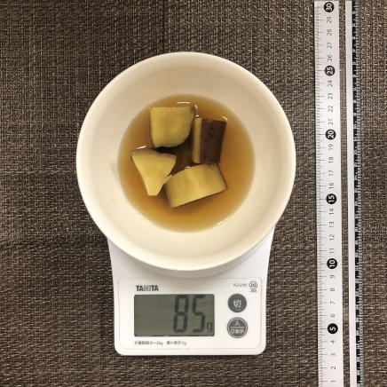 小皿1皿分・1人前のさつまいもの甘煮