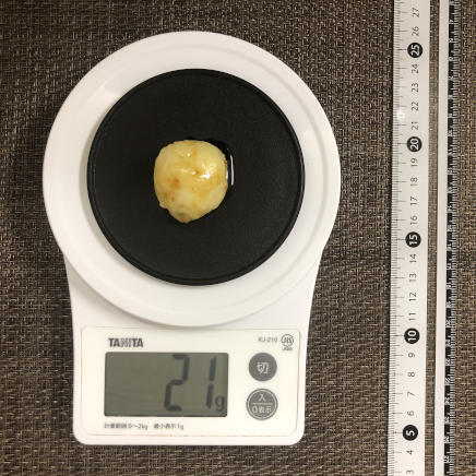 1個分のさつまいも団子