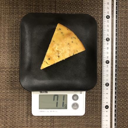 18cm型8等分1ピースのさつまいもケーキ