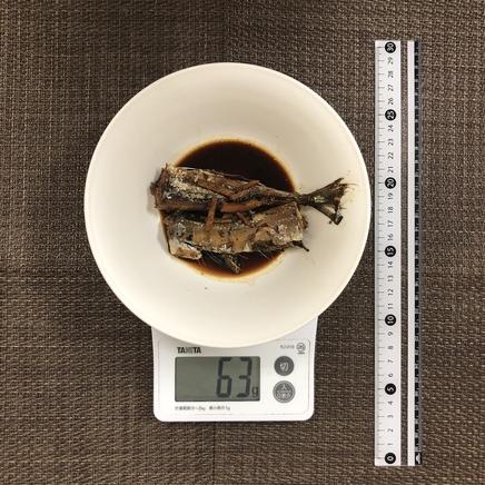 中鉢1杯・1人前のさんまの煮付け