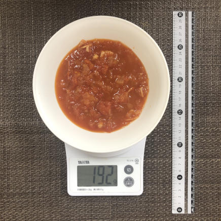 中皿１皿・１人前のトマトスープ