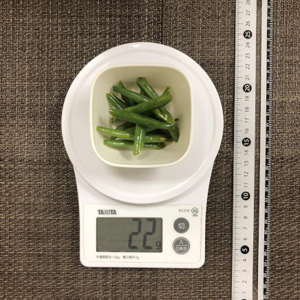 おつまみ皿1皿分のいんげんのナムル