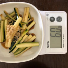 ズッキーニのナムル 5