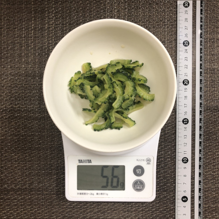 小皿1杯分のゴーヤの酢の物