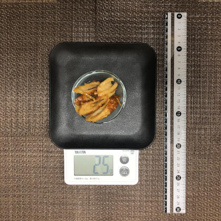 おつまみ皿25gのちくわの甘辛煮