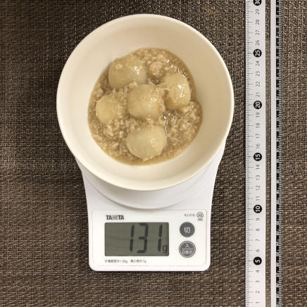 中鉢1杯・1人前の里芋のそぼろ煮