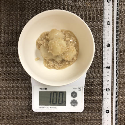 100g分の里芋のそぼろ煮