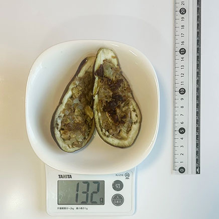 茄子1個分のなす肉詰め