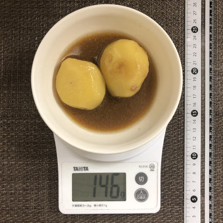 2個分・1人前のじゃがいもの煮っころがし